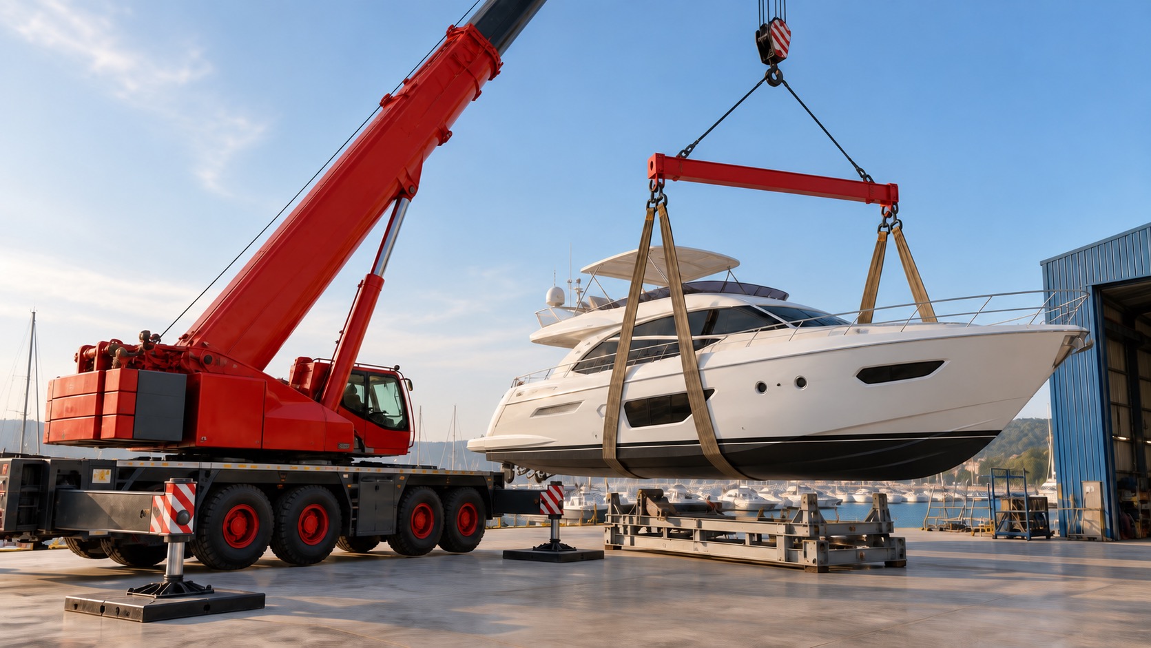 Tekne ve Yat İçin Vinç Kiralama için saha görseli